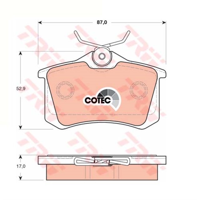 FREN BALATASI ARKA GOLF3 - 4 - 5 - JETTA - PASSAT - A3 - TOLEDO - OCTAVIA - PARTNER - TEPEE - BERLINGO - 308 - 3008 - C2 - C3 - C4 - 307 - MEGANE 98 - 