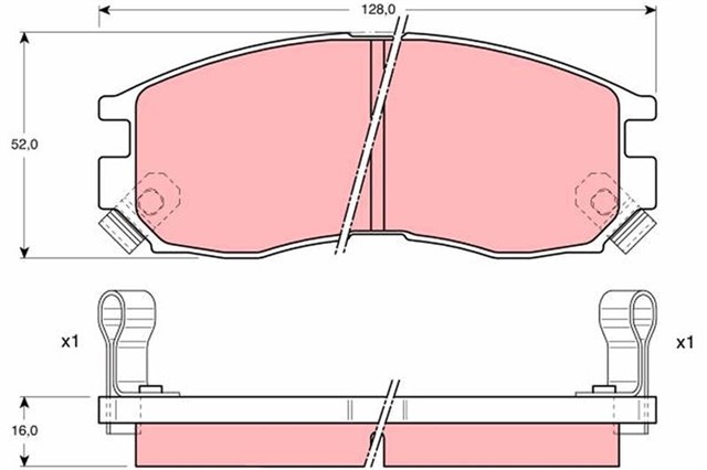 ON BALATA COLT 1.8 GTI 16V - 90 - 96 GALANT - LANCER PROTON 300 96 400 96