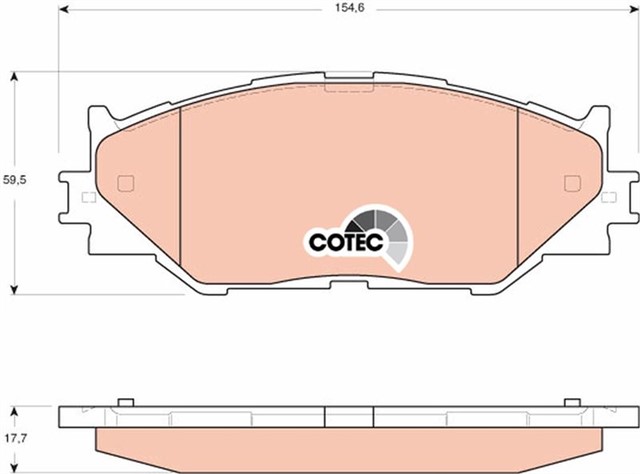 ON BALATA LEXUS IS II 2.0D - 2.5 05 - 13 LEXUS IS III 2.5 - 3.0 13
