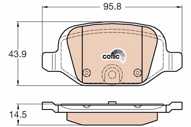 ARKA BALATA FIAT 500 - 500 C 1.4 08 95.8X43.9X14.5