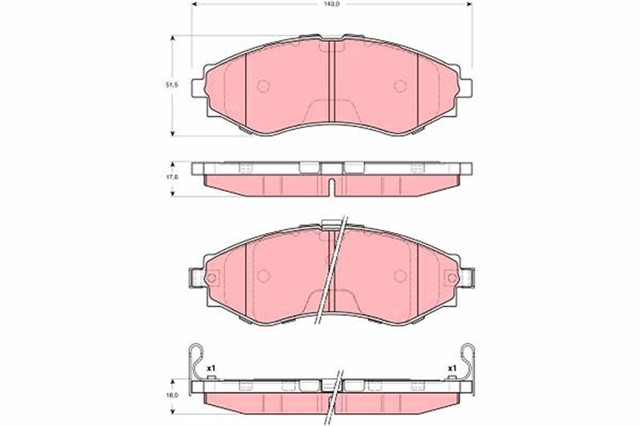 ON BALATA CHEVROLET EVANDA 2.0I 03 - 06 EPICA 2.0 02 - 08