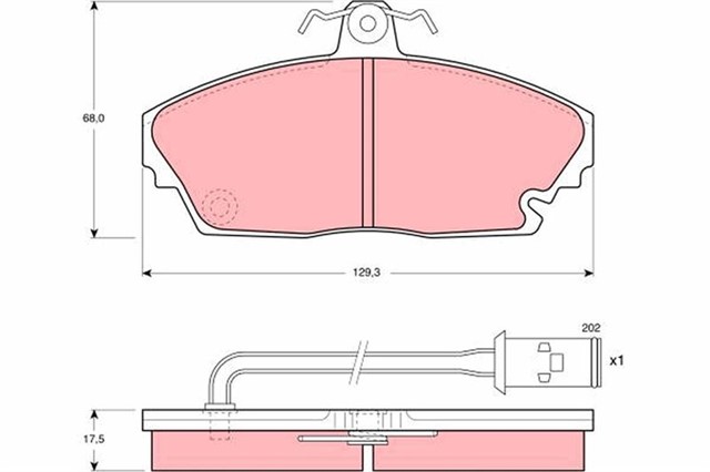 ON BALATA HONDA LEGEND 2.5I 86 - 88 ROVER 800 88 - 91 GDB479