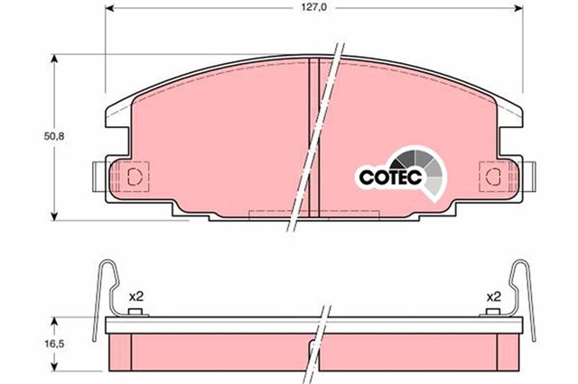 ON FREN BALATASI GDB892 CAMPO 1987 FRONTERA A 1992 - 1998