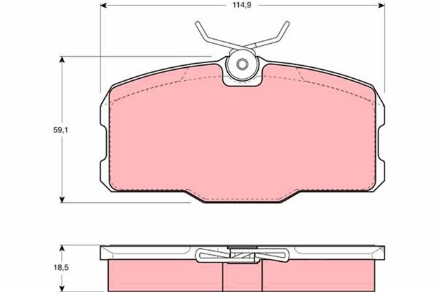 ON DISK BALATA MERCEDES - BENZ S - CLASS COUPE C126 - SL COUPE C107