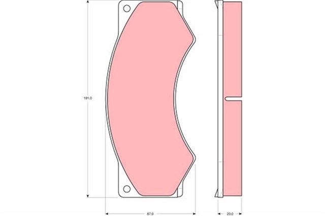 DISK BALATA ON AVIA - DAF - IVECO AVIA D - LINE DAF 45 - 55 - F 600 IVECO ZETA 1985 - 2000