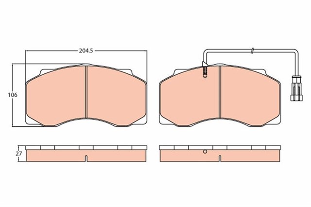 DISK BALATA ON DAF 45 - 55 00