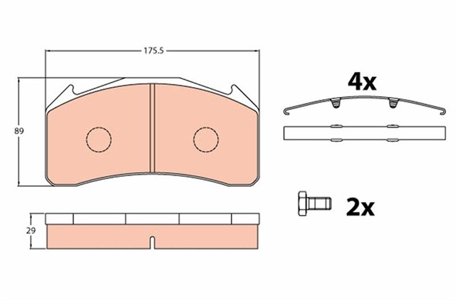 DISK BALATA ON VOLVO FL - 
