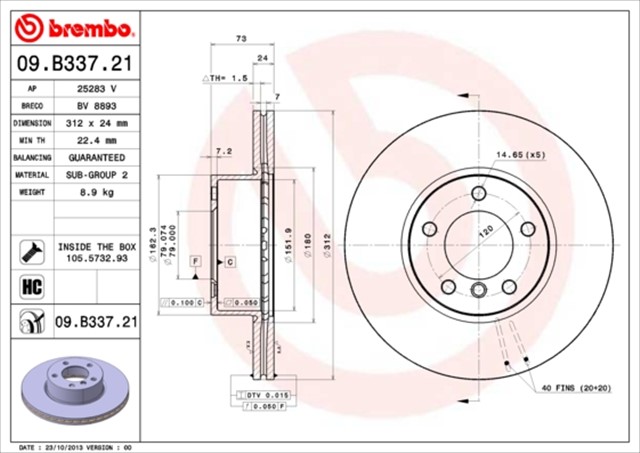 FREN DISKI BMW E90 - E91 - E92 - F20 - F30 - F33 - F34 - F36 ON KAPLAMALI