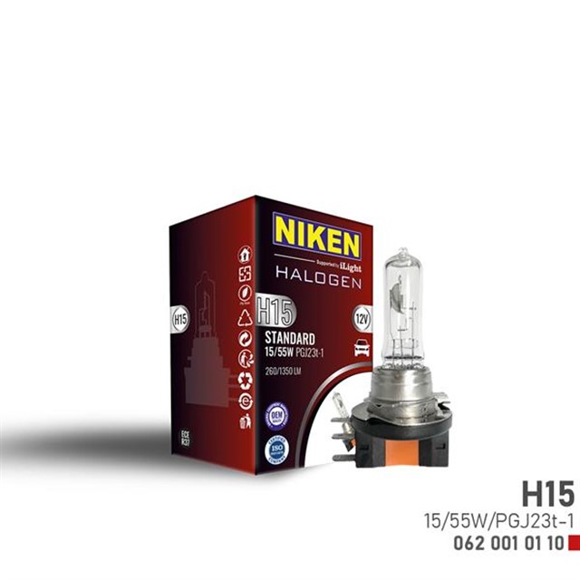 NIKEN H15 15W/55W HALOJEN AMPUL PGJ23T - 1 12V