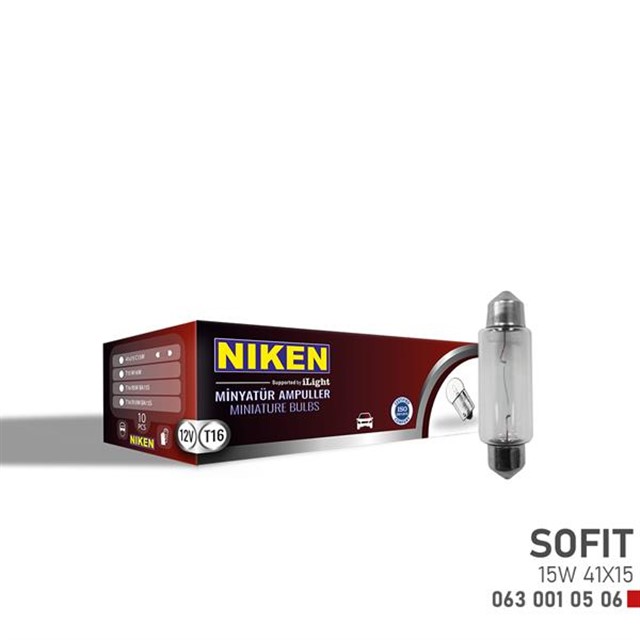 NIKEN SOFIT AMPUL 15W 41X15 12V 10LU