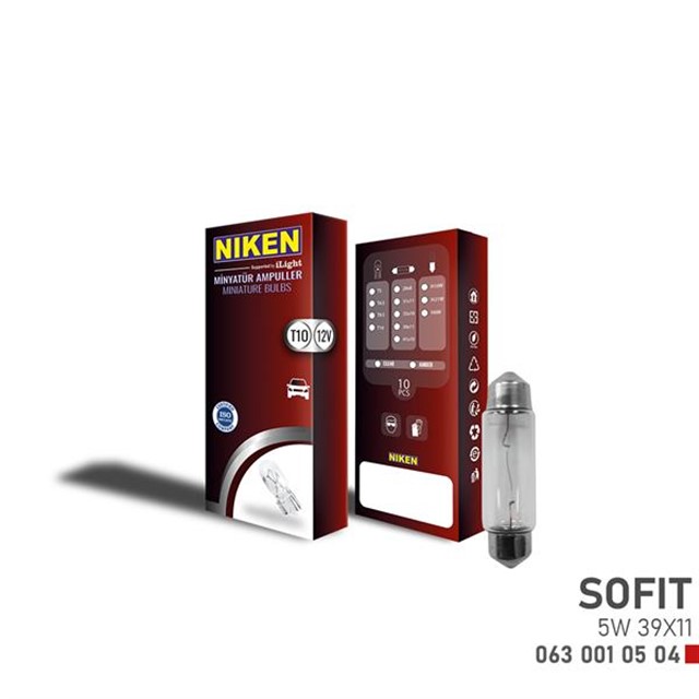 NIKEN SOFIT AMPUL 5W 39X11 12V 10LU