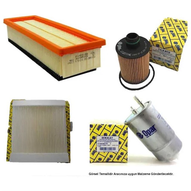 FILTRE SETI DOBLO - COMBO D 12 EGEA 1.3 - 1.6 - 2.0MJTD 16V 55245952E - 77366607E - 52069663E - 77364561E