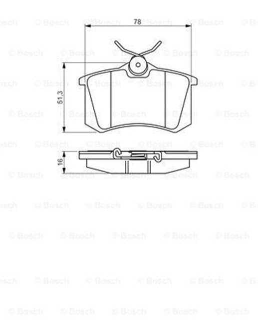 FREN BALATASI ARKA GOLF3 - 4 - 5 - JETTA - PASSAT - A3 - TOLEDO - OCTAVIA - PARTNER - TEPEE - BERLINGO - 308 - 3008 - C2 - C3 - C4 - 307 - MEGANE 98 - 