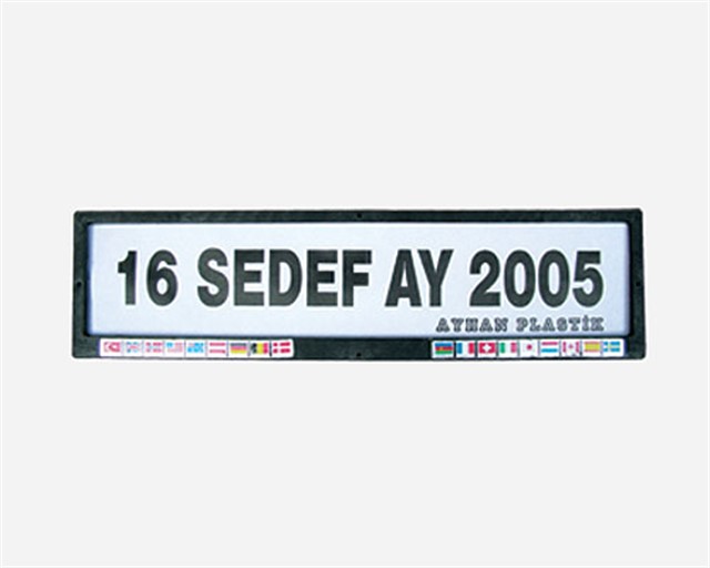 X PLAKA ALTI BAYRAKLI PLASTIK UNIVERSAL 2 LI TAKIM HIRDAVAT
