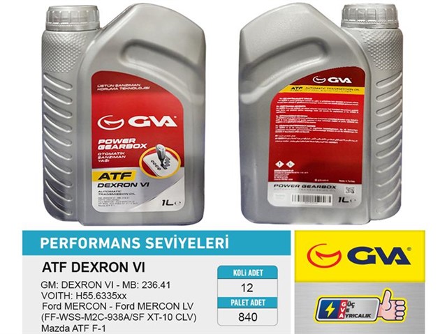 OTOMATIK SANZIMAN YAGI ATF DEXRON VI KIRMIZI 1 LT