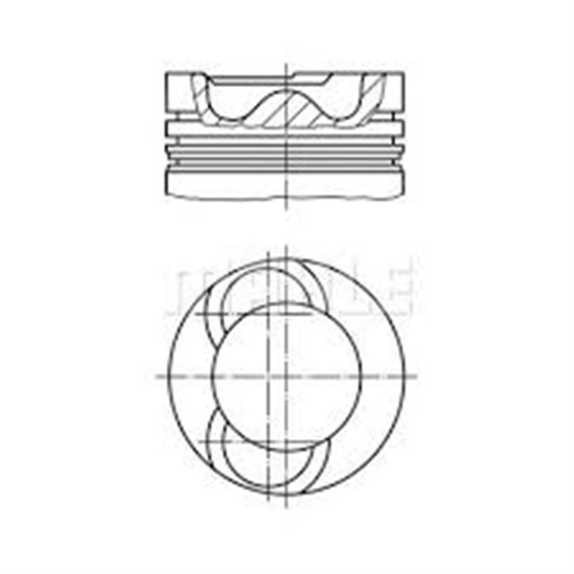 MOTOR PISTON SEGMAN STD VW LT35 CRAFTER 2.5 163PS BJK - BJJ 81.01
