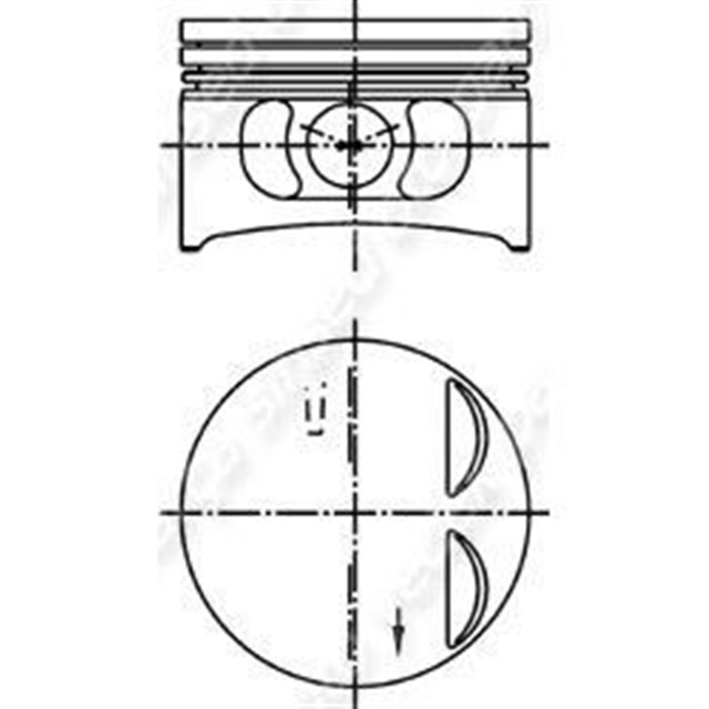 MOTOR PISTON SEGMAN 0.50 AUDI 80 2.0