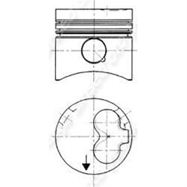 MOTOR PISTON SEGMAN 1.00 GOLF II 54PS - GOLF TD - JETTA - PASSAT - CADDY - LT28 - LT35