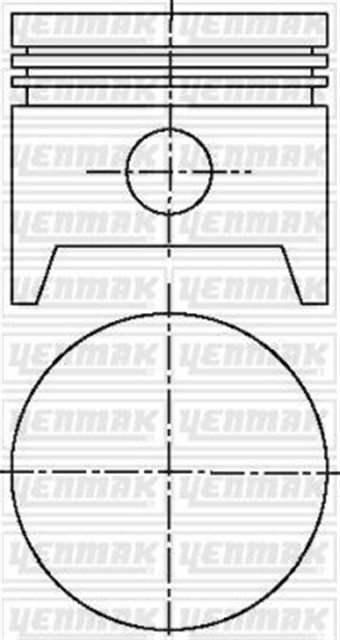 MOTOR PISTON SEGMAN STD TAUNUS 2000