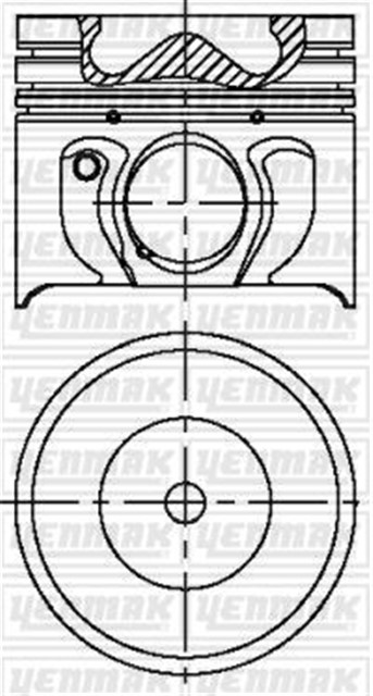 PISTON SEGMAN STD 8601MM TRANSIT V185 2.0 TDCI 125PS 01 06 MONDEO 115PS - 130PS 20TDCI DURATORG 01 06