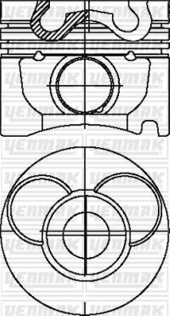 MOTOR PISTON SEGMAN STD SPRINTER 290GD - E290TD - 212D - 312D - 412D