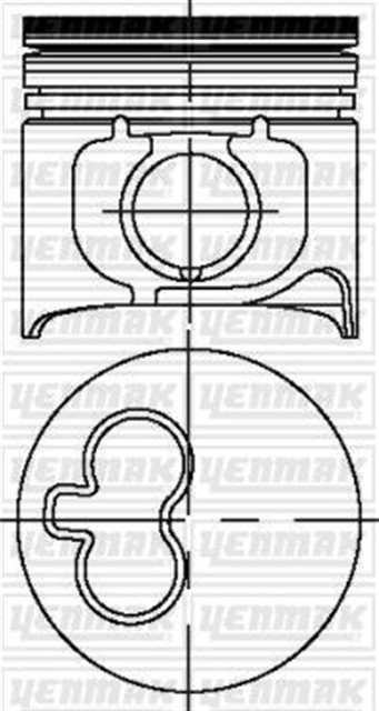 MOTOR PISTON SEGMAN STD 8140.67 2500 CC.