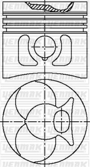 MOTOR PISTON SEGMAN STD 100 - 207 - 240D - 307 - 407 - 507 - MB100 - O309 - U600 - U6000 - 209 - 309D - 309 - 409