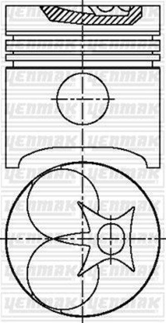 MOTOR PISTON SEGMAN STD 206D - 220D - 306 - 406 - 408 - 409