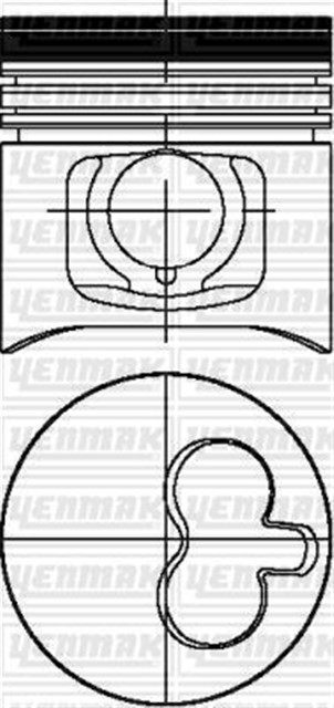 MOTOR PISTON SEGMAN STD ALFA ROMEO - FIAT - RENAULT - SEAT DUCATO - MARATEA - MASTER - TRAFIC 2.4 D