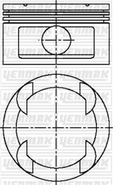 X MOTOR PISTON SEGMAN STD OMEGA B 3.0I 24V - SINTRA 3.0I 24V X 30 XE
