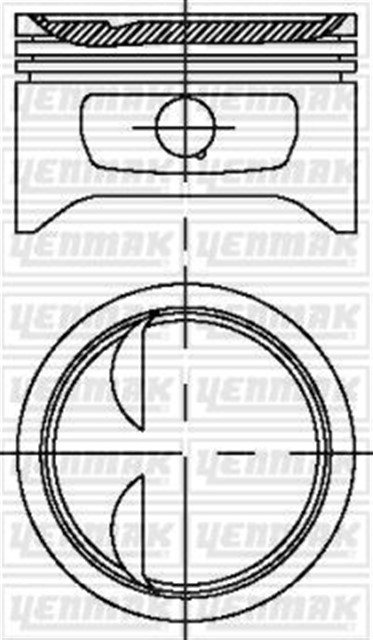 MOTOR PISTON SEGMAN STD FRONTERA A - OMEGA 2.4
