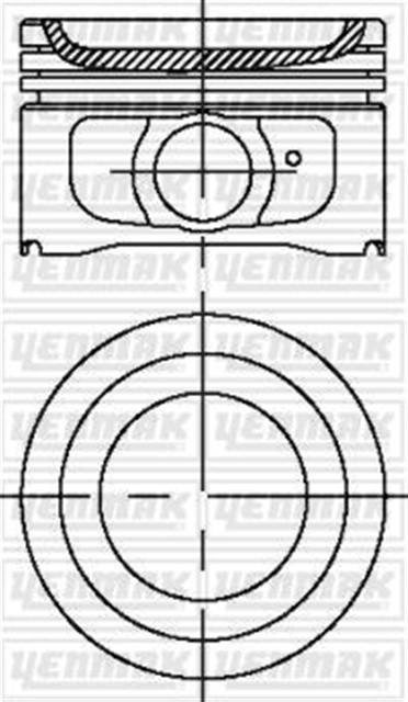 X MOTOR PISTON SEGMAN STD TU3JP PARTNER - BERLINGO - SAXO P106 - P205 - P206 - P207 1.4