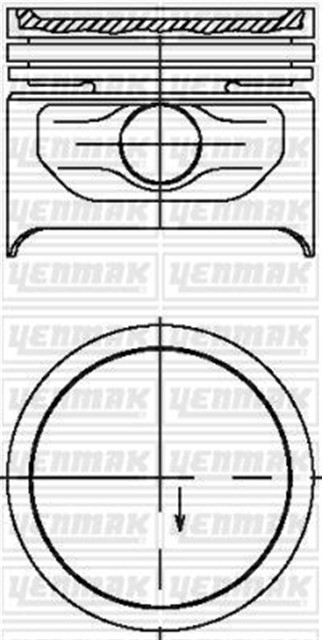 MOTOR PISTON SEGMAN STD COMBO 1.2I CORSA 1.2I GLS/LS/MERIT/SWING 72MM