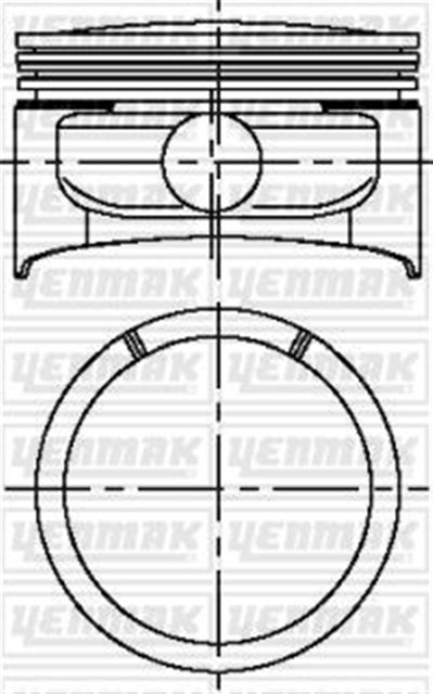 X MOTOR PISTON SEGMAN STD OMEGA B 2.2I 16V Y22 XE / Z 22 XE