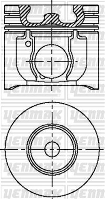 PISTON SEGMAN STD 8991MM TRANSIT V184 24 TDCI 125PS DURATORQ 03 06