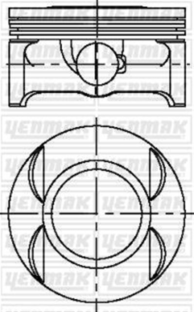X MOTOR PISTON SEGMAN STD VECTRA C 06 ASTRA 04 SIGNUM 05 1.8I 16V Z 18 XER 80.50