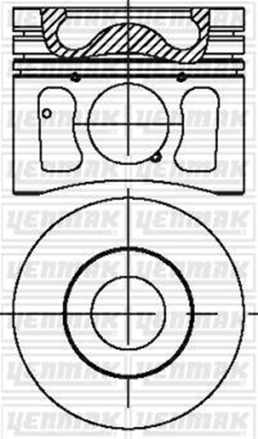 X MOTOR PISTON SEGMAN STD TRANSIT V347 2.2TDCI 100PS DURATORQ 86.01MM