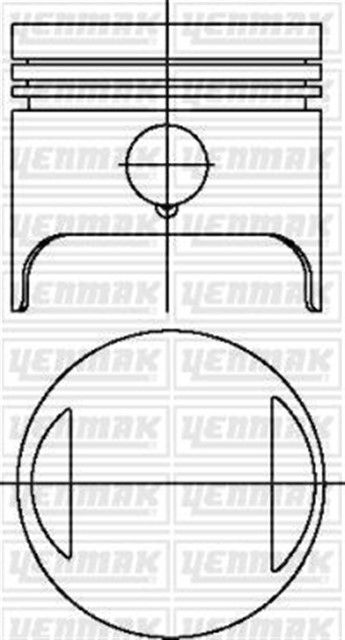 MOTOR PISTON SEGMAN STD 132 C 2.000