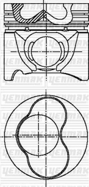 MOTOR PISTON SEGMAN STD AUDI 80 1.9