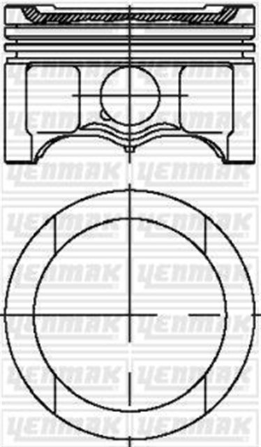 X MOTOR PISTON SEGMAN STD CADDY - GOLF - JETTA - PASSAT - TOURAN - A3 - A4 - LEON - TOLEDO - OCTAVIA 1.6 00 - 15 81