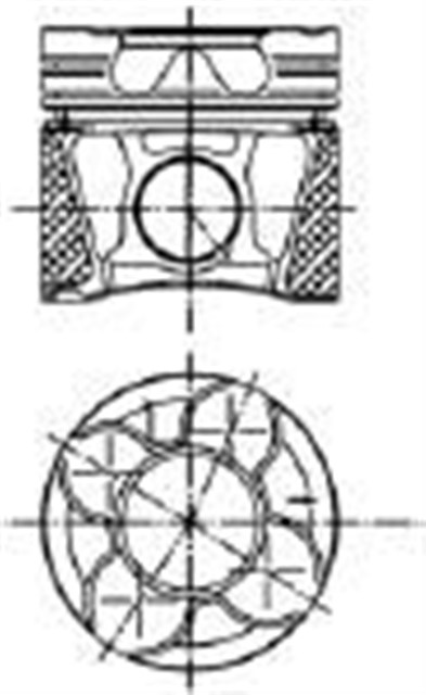 MOTOR PISTON SEGMAN 0.50 A4 B5 2.5 TDI 24V - A6 C5 2.5 TDI 24V - A8 D2 2.5 TDI