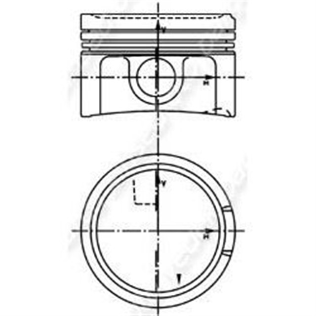 MOTOR PISTON SEGMAN 0.25 A3 - A4 - A5 - CC - PASSAT 1.8 TFSI 16V - 1.8 TSI 16V