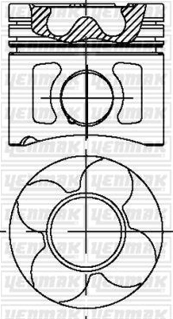 MOTOR PISTON SEGMAN STD A4 B5 2.5 TDI 24V A6 C5 2.5 TDI 24V. A8 D2 2.5 TDI