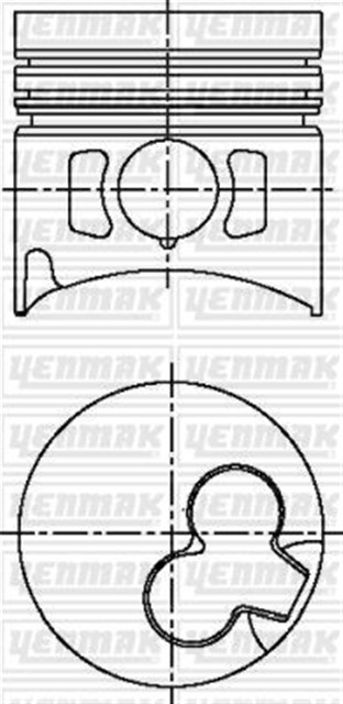 MOTOR PISTON SEGMAN STD BMW 324 TD. 524 TD - M21 D 24 WA