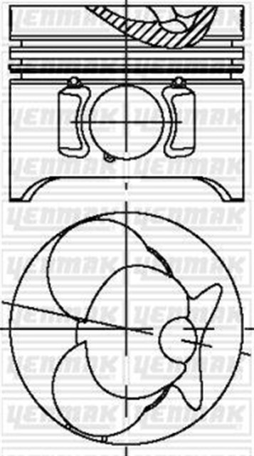 MOTOR PISTON SEGMAN STD 350GD - 350S - VITO 180D - VITO 110D