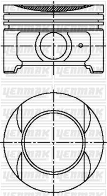 MOTOR PISTON SEGMAN STD XSARA 1.8 - ZX 1.8 - XANTIA - P306 1.8I 16V - P406 1.8I 16V XU7 JP 4 - LFY
