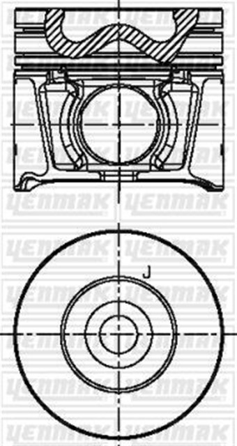 PISTON SEGMAN STD MAZDA BT50 16V DOCH 06 - TURBO 93 MM