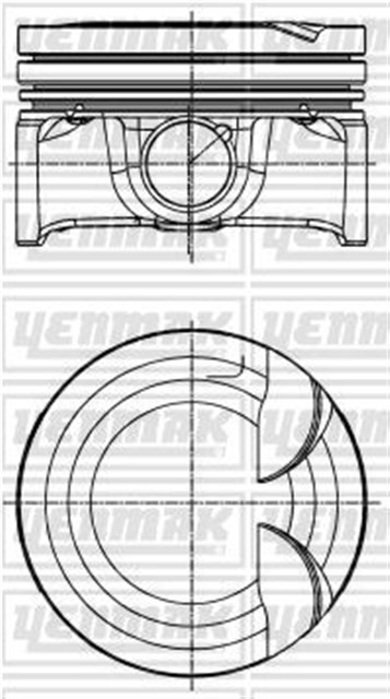 MOTOR PISTON SEGMAN STD CADDY IV - GOLF VII - POLO 1.2 TSI CYVC - CJZB - CYVB - CJZA - CJZD 13 71.00