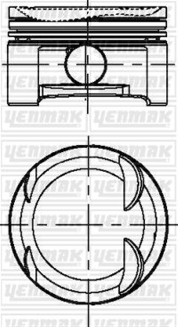 MOTOR PISTON SEGMAN STD C180