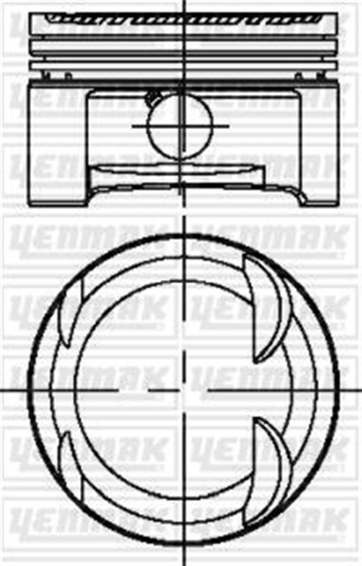 MOTOR PISTON SEGMAN STD C200 - C230 - CLK200 - E200 KOMP.